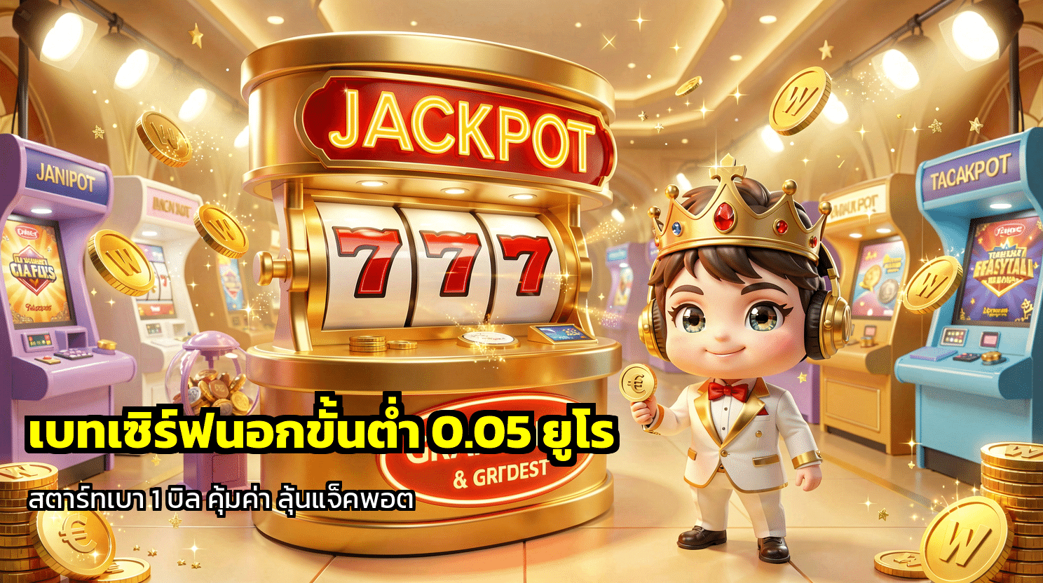 เบทเซิร์ฟนอกขั้นต่ำ 0.05 ยูโร